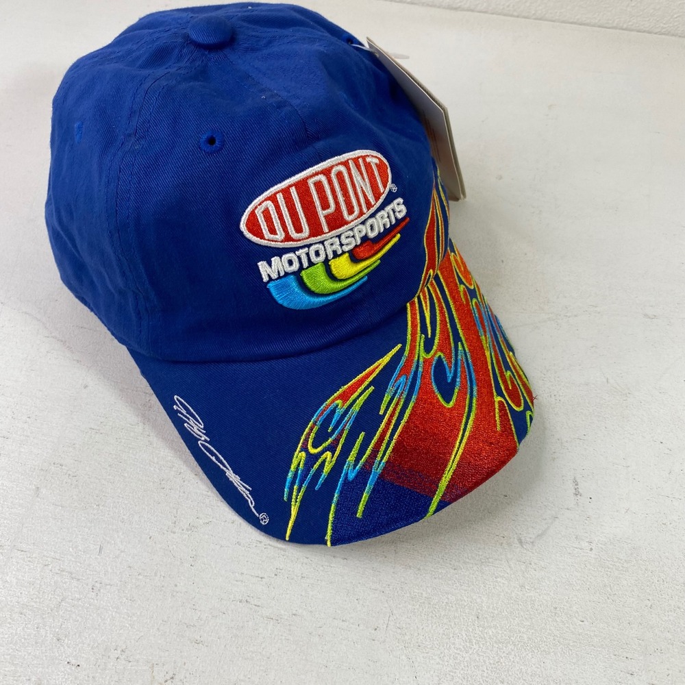 Jeff Gordon DuPont Motorsports Hat Chase Authentics Blue Flame NASCAR Cap #24